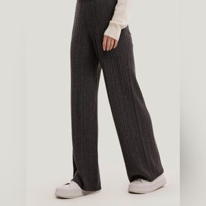 NWT!! Gentle Herd Wool-Cashmere Wide Leg Trousers